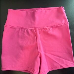 Capezio Bright Pink Girls Dance Shorts NWOT